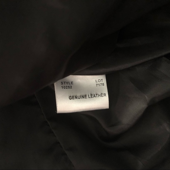 Bagatelle Leather Jacket Grommets Studs Biker Moto - Picture 7 of 8